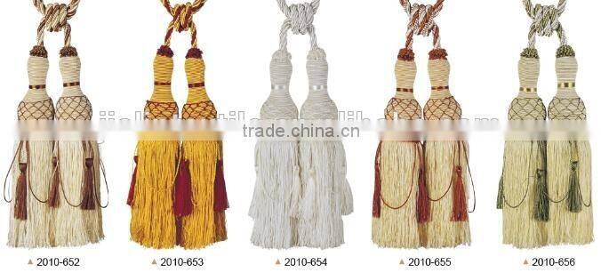 china supplier curtain tassel fringe polyester tassel