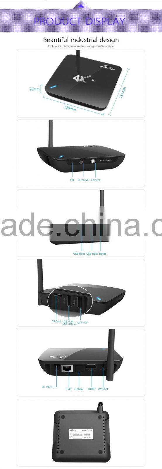 2015 Top selling tv box quad core full hd 1080p RK3188 porn video android tv box arabic channel free sex tv with Camera and MIC