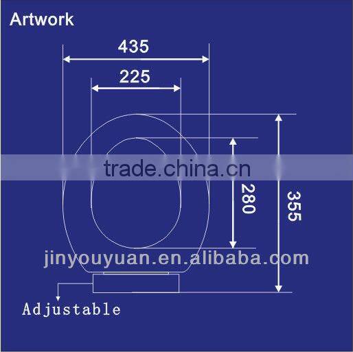 2003B Toilet Seats; Pure PP Plastic Raised Toilet Seat with Arms to Panama