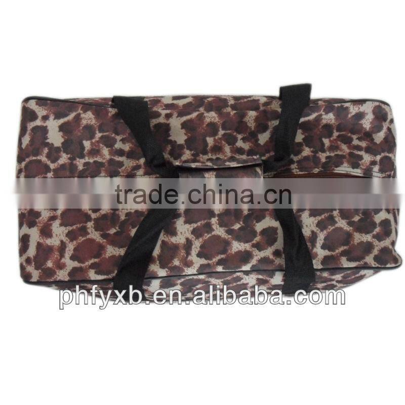 2014 china factory new design rolling dufful bag with leopard print,hot-selling travel bags