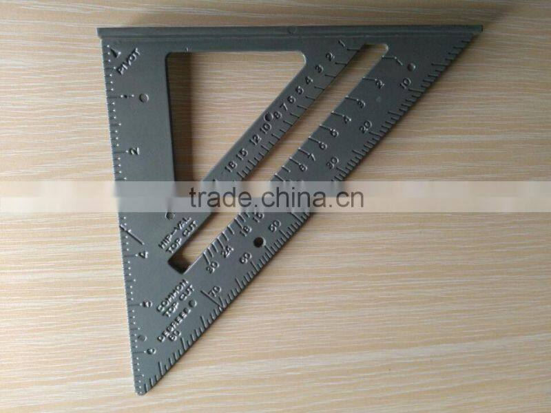 7'' Aluminum Square Angle Protractor/Triangular rafter Try square ruler adjustable square ruler