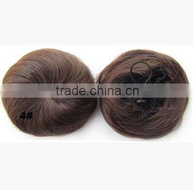 New style hair bun Chignon Ponytail Drawstring Hairpieces Color Black #1