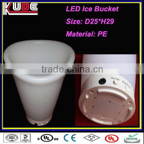 led illuminated wine ice bucket/Customized Led Ice Bucket,Plastic Ice Bucket,Acrylic Ice Bucket