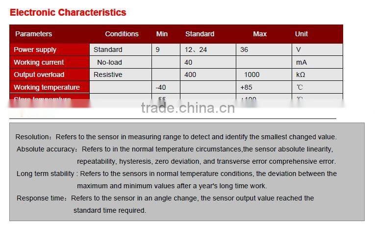 inclinometer,inclination tilt sensor,electronic inclinometer with much high precision 0.002deg