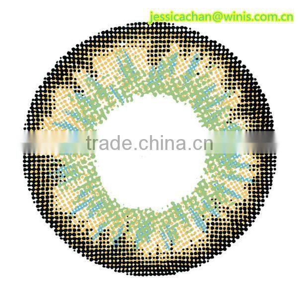 Korea brown color contact lens made according to clients' design