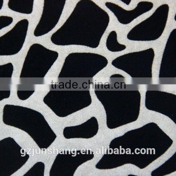 Hot sell PU material for sofa leather usage surface transfer flock
