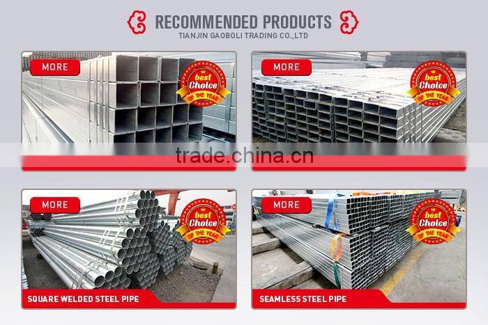 hollow section suqare and rectangular pre Galvanised Carbon Steel Pipe