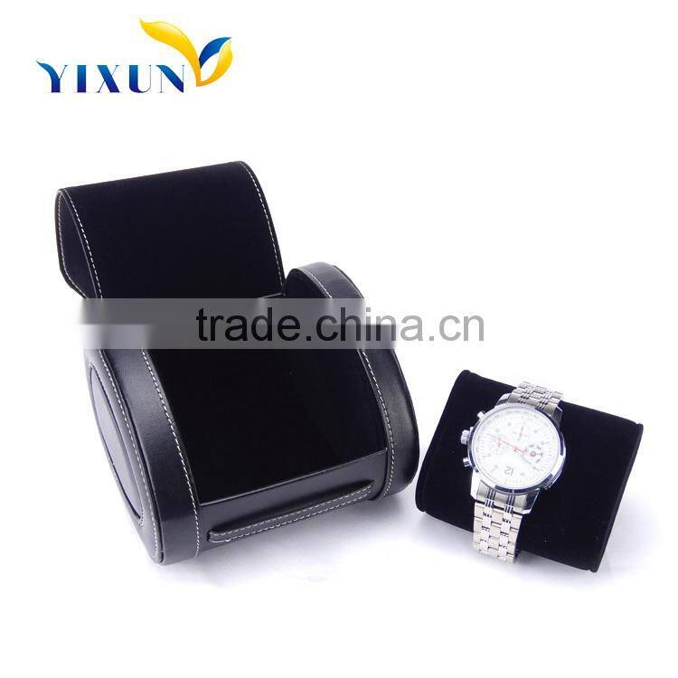 high quality custom design cotton paper strong cardboard watch box with black foam insert