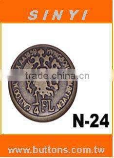 Press Snap Fastener CAP Embossed N-24