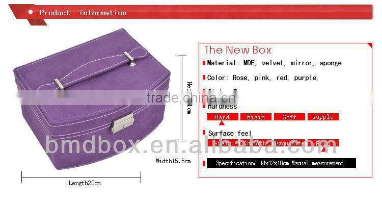 hot selling jewelry case for ring/necklace/earring