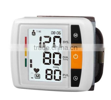 High quality wrist type digital blood pressure monitor