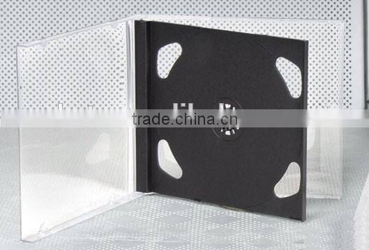 10.4MM Double Disk CD Packaging Jewel Case with Black Tray