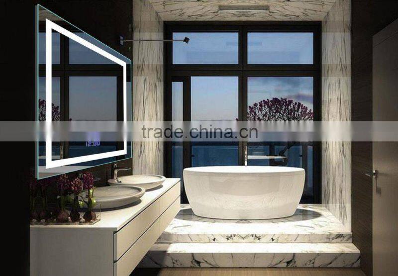 Luxury bathroom design battery led light bathroom mirror ,battery led backlit mirror