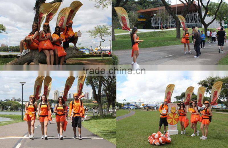 Advertising Walking Backpack Banner Same Backpack for different Shapes Flag