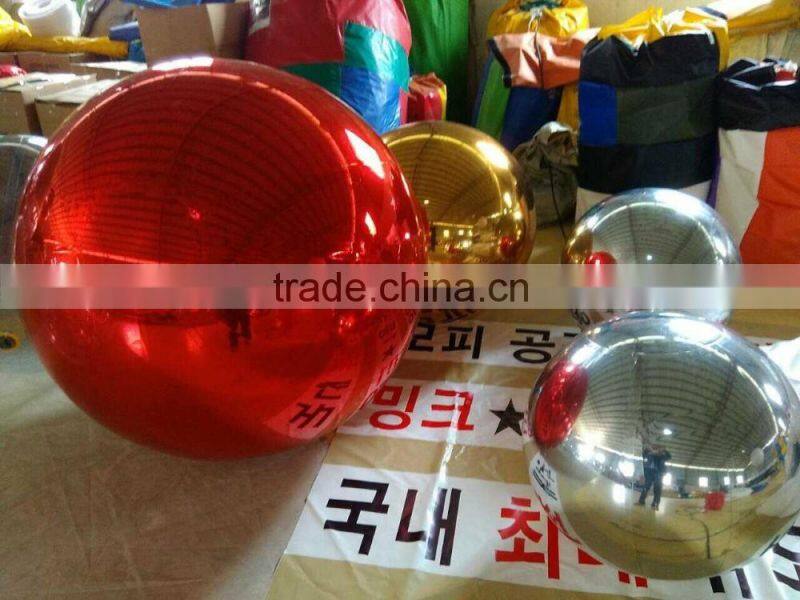 hot sale custom size inflatable disco mirror ball /inflatable siliver decoration mirror balloon For Disco,Stage Decoration