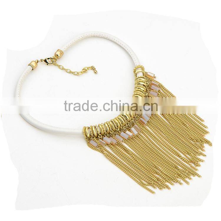 Statement Tassel Drop Necklace