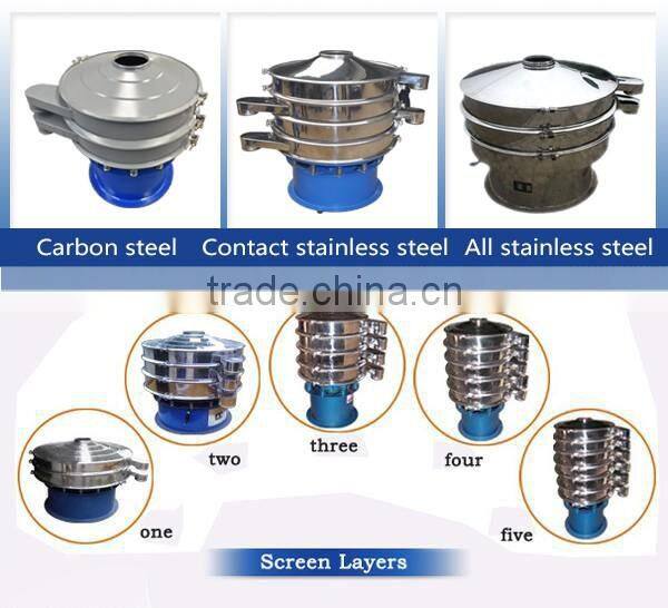 Stainless steel Rotary Vibrating Screen for rice flour