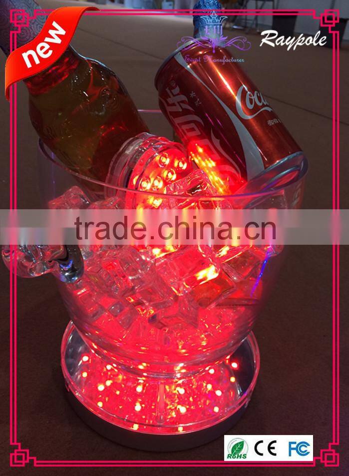 6 inch led centerpiece light base RGB remote controlled holiday led light base for decoration
