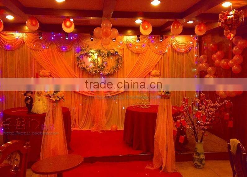 20*275cm In Stock Wedding Organza Cheap Wedding Chair Cover Sashes Sash Party Banquet Decoration Bow Colours