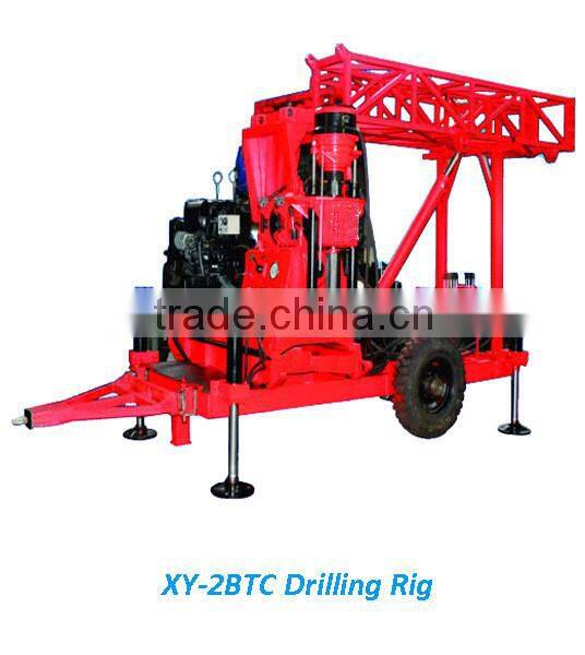 XY-2BTC Hydraulic Drilling Rig and Air Compressor for Drilling Rig