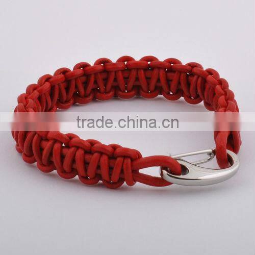 Stainless Steel Wholesale Accessory Leather Bracelet(GB10419)