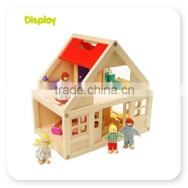 2-Storey Traditional Kids Wooden Doll House
