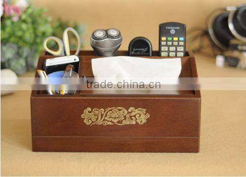 desktop white beauty acrylic/wooden organizer box