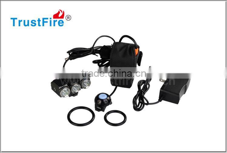 High Quality Bicycle Light TrustFire D012 bicycle light,3*leds rechargeable led torch