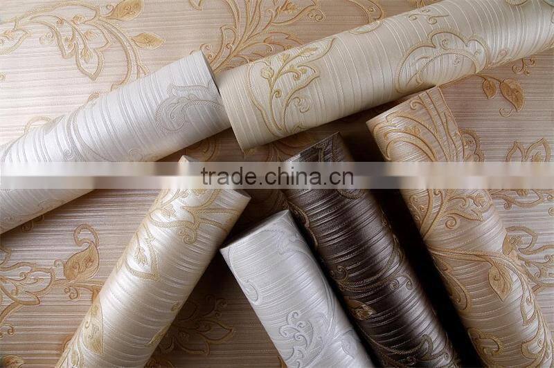 deep embossed vinyl italian style wallpaper for country home decor