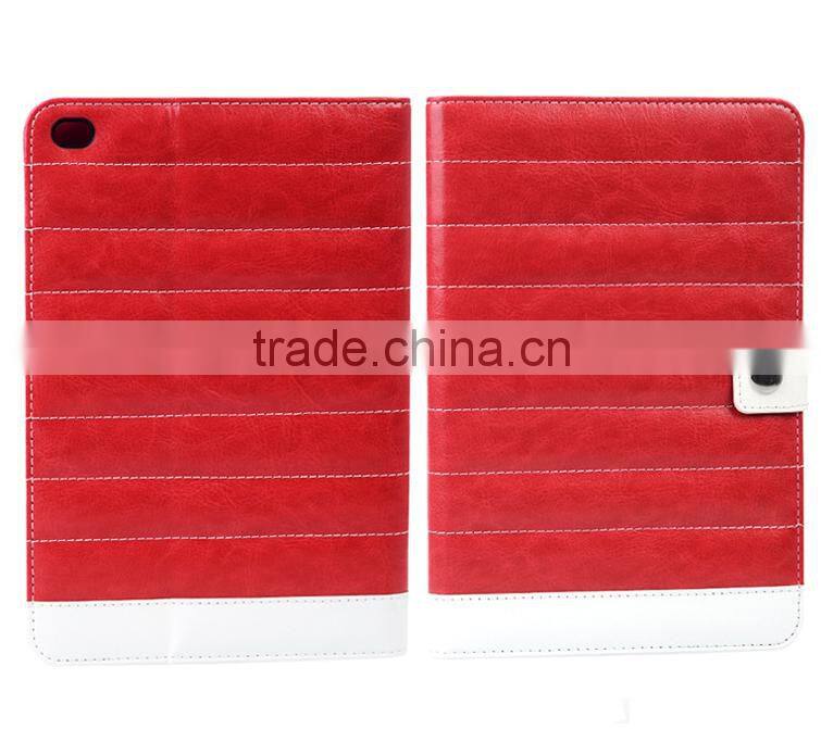 wallet standing stitching leather tablet pc case cover for ipad mini air pro 2 3 4 5