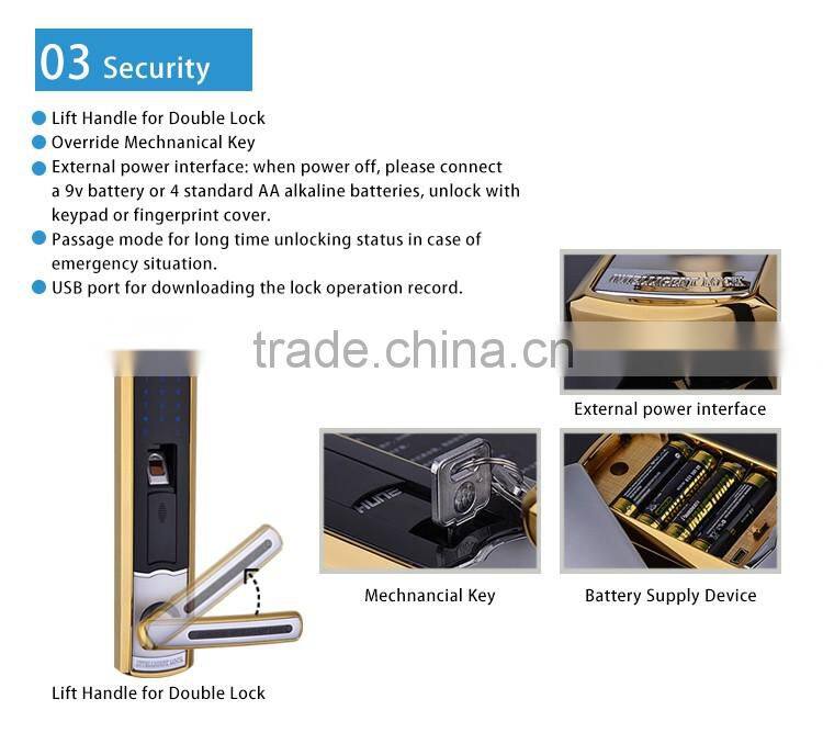 hot selling digital fingerprint door lock with access control system
