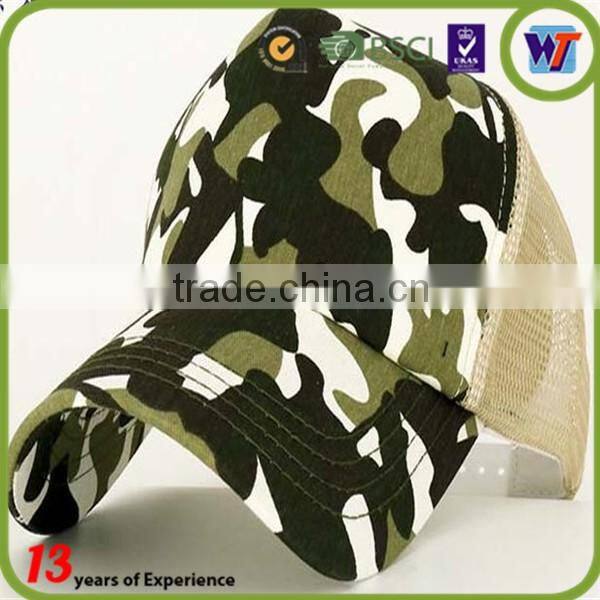 Embroidery Sport 6 Panel Custom Summer Military Baseball Man Hat