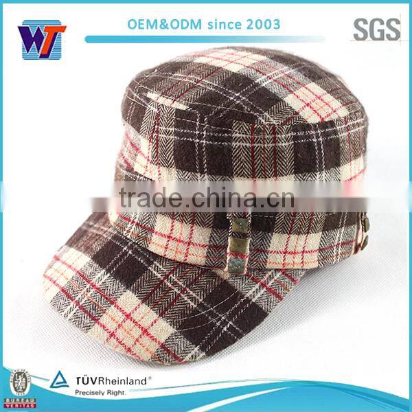 Wholesale army Custom Blank flat-top hat and Military Cap and Hat