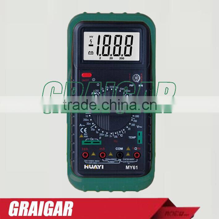 MY61 AC/DC Professional Electric Handheld Tester Meter Digital Multimeter Voltmeter Ohm Electrical