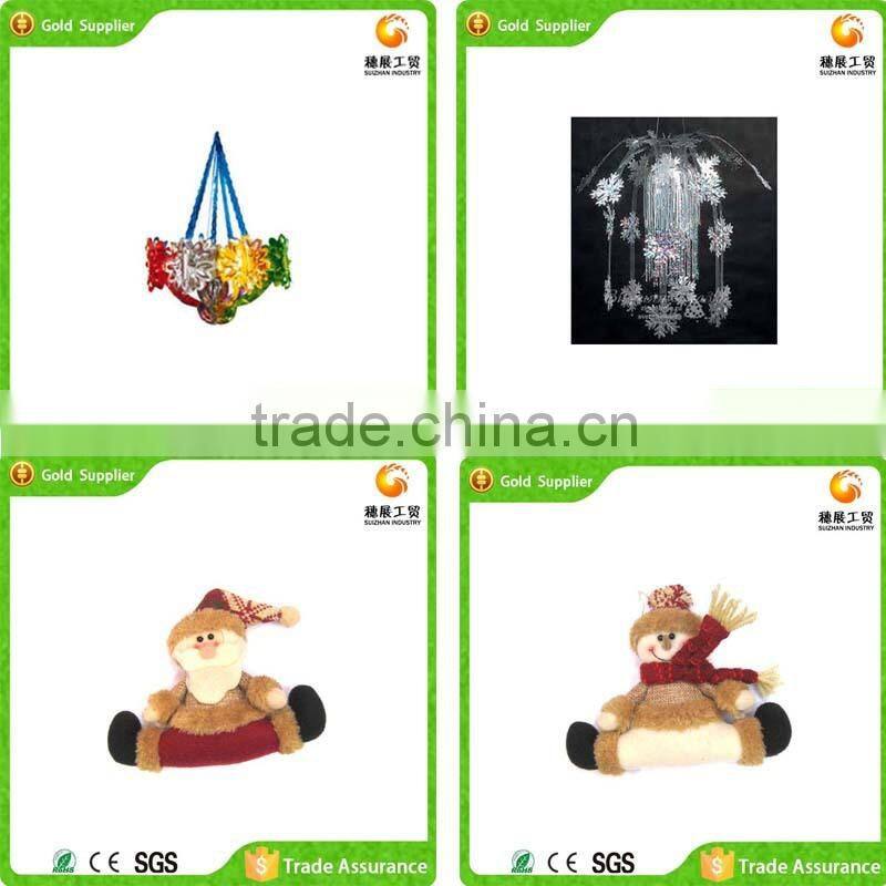 Natural Clear Multi-Faceted Hanging Christmas Baubles