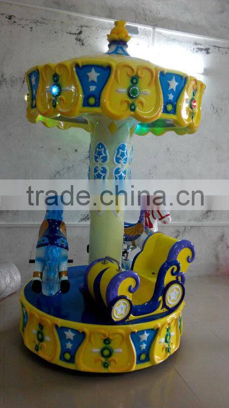 LSJQ-084 Attractive kids carousel for sale used amusement games mini fairground ride small carousel for sale