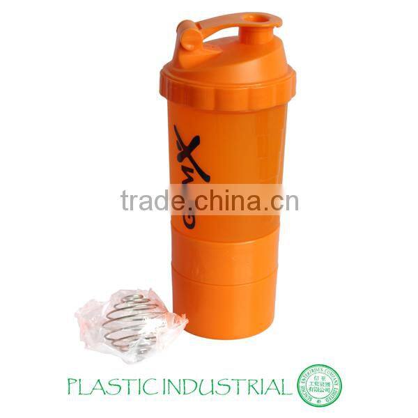 Plastic Shaker bottle for Mixing nutrition powder