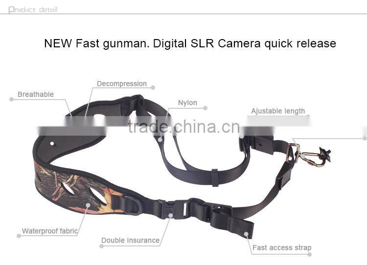 Safe & Fast Quick Rapid Camouflage Camera Single Sling Strap Camera Shoulder Strap