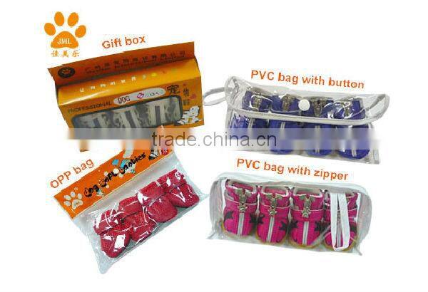 JML High Quality and warm dog snow shoes with rubber sole