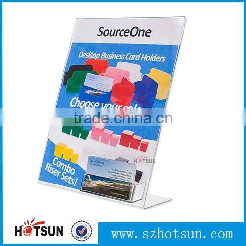 4X6 Clear acrylic price tag holder, A5 acrylic sign holder