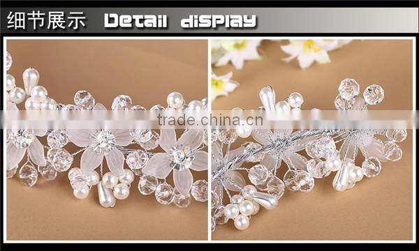 MYLOVE Rhinestone Flowers Bridal Headband Wedding Hair Accessories MLF095
