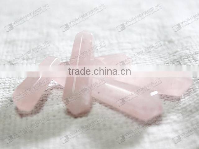 30mm Rose quartz points for pendant making