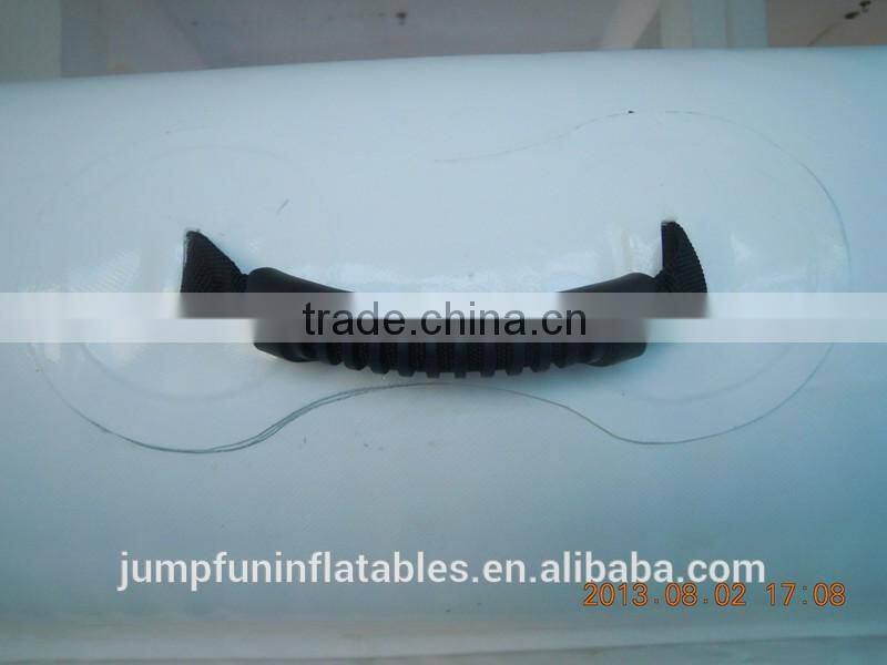 inflatable water mattress with double drawstring technology, top quality 2 lane inflatable mat