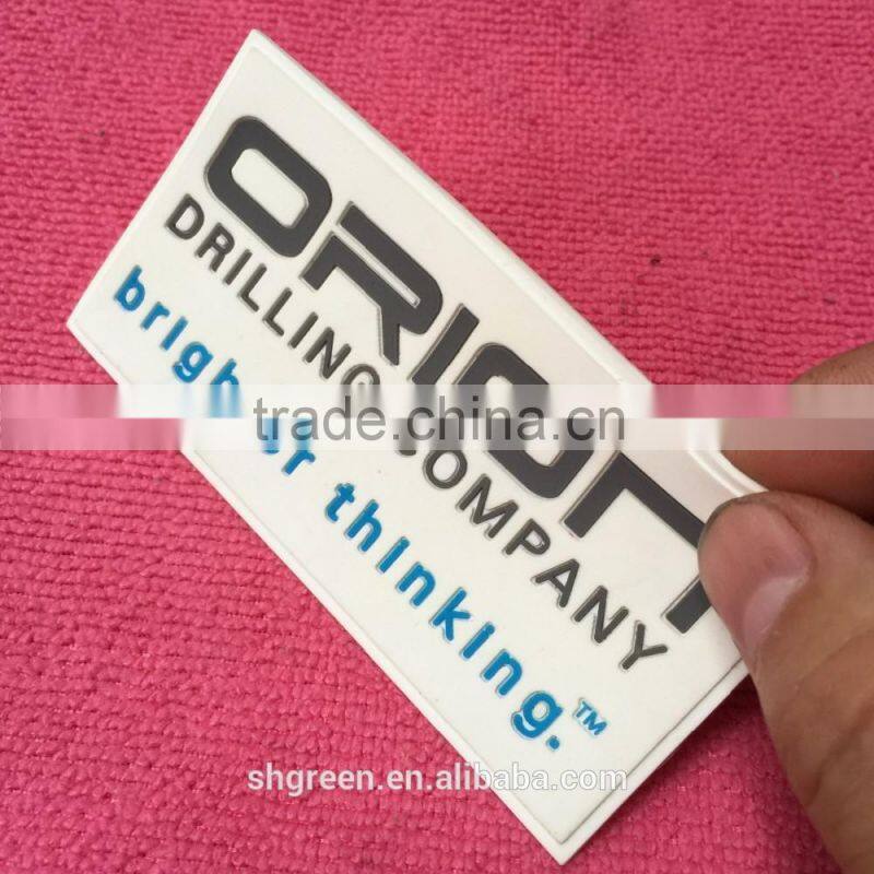 Factory price soft rubber logo tag,PVC rubber label with 3D effect