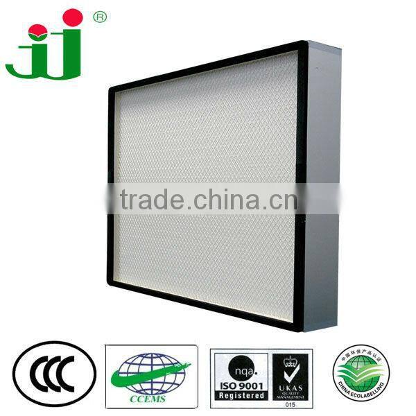 TOP sell 99.99% clean room mini pleated hepa air filter air purifier