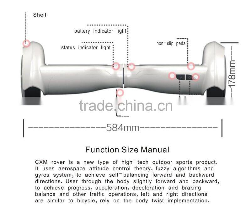 Wholesale bluetooth custom hoverboard with samsung battery with SGS CE