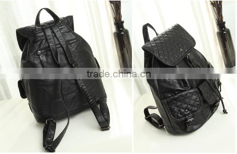 Fashion Woman bags Pu Leather waterproof School Bag for Outdoor Backpack Custom Bag