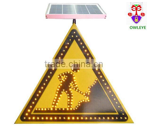 Solar Powered LED Pedestrian Traffic Signs