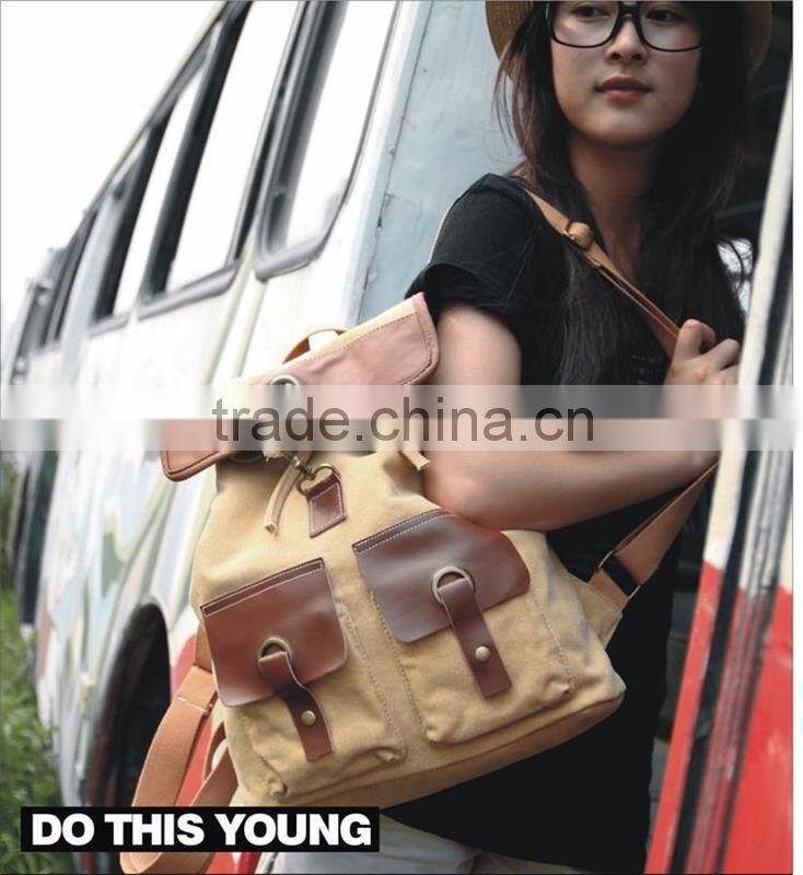 New Products fashion canvas vintage camera backpack