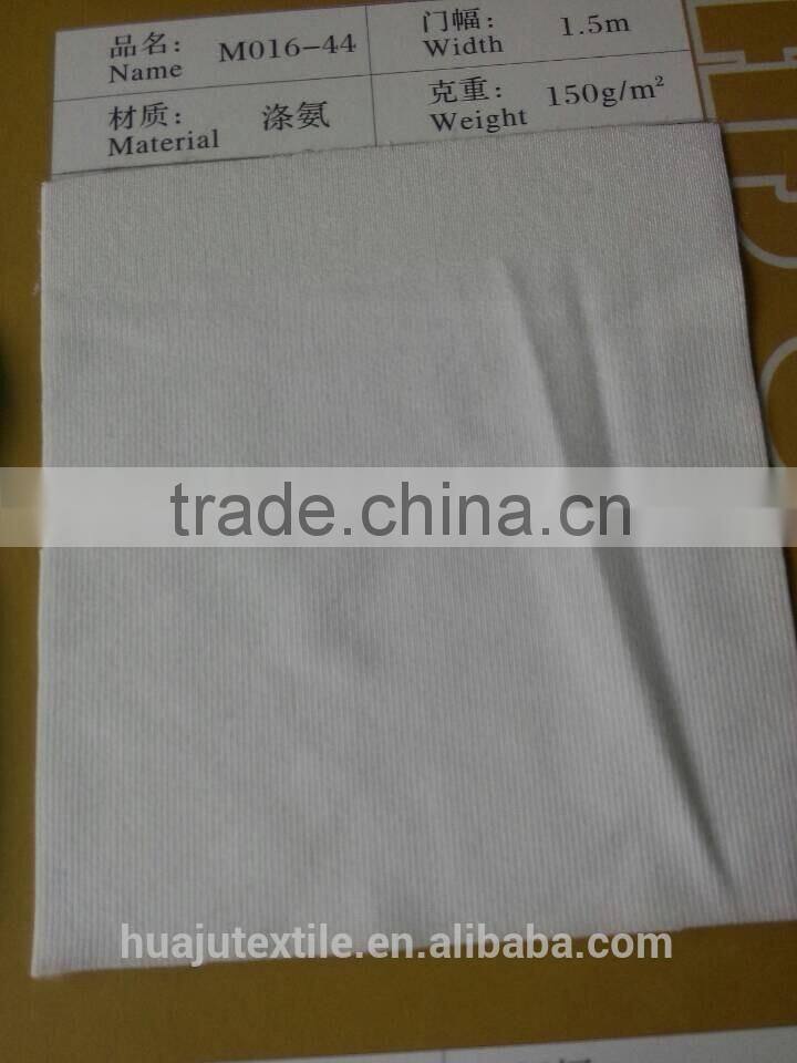 polyester/spandex jersey in white color